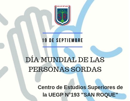 DÍA MUNDIAL DE LAS PERSONAS SORDAS