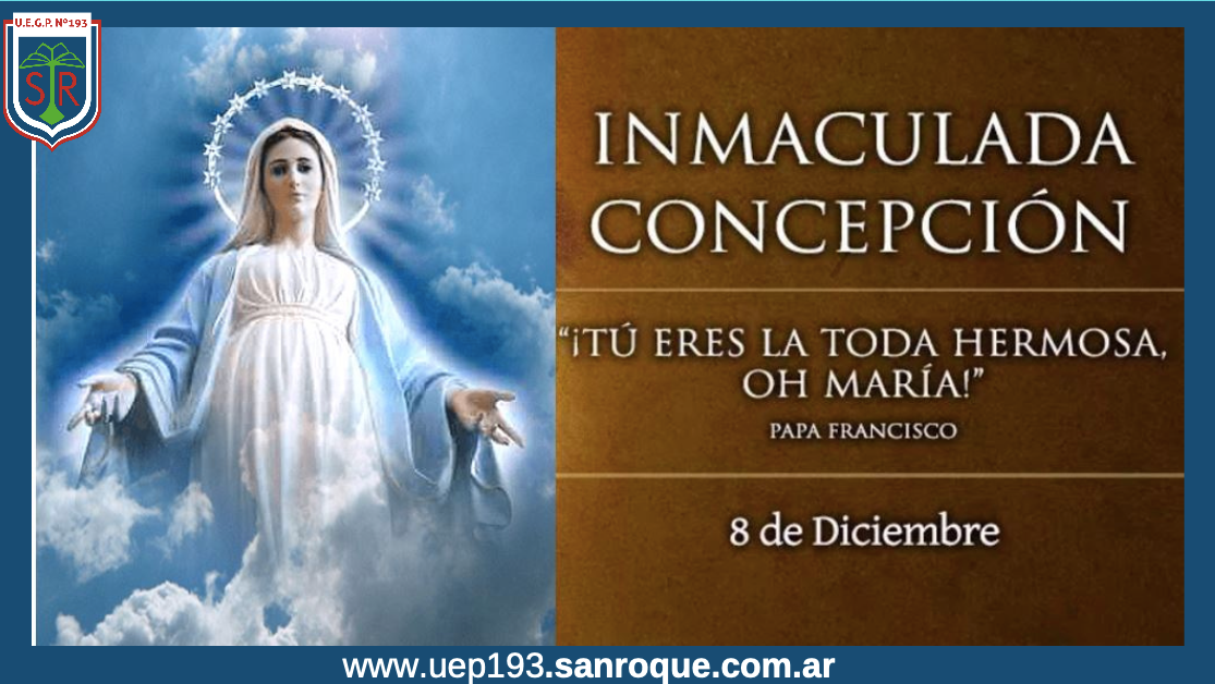 08 de diciembre – Día de la Inmaculada Concepción
